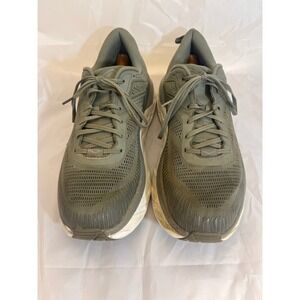 Hoka One One Bondi 7 Mens Olive Green Road Running Shoes Sneakers 13 2E